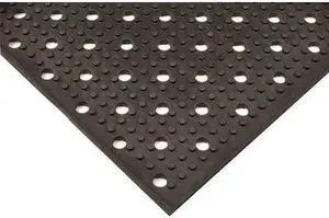 NOTRAX T23S0032BL Antifatigue Mat, 3 ft L x 2 ft W, 3/8 in Thickness, Rubber,