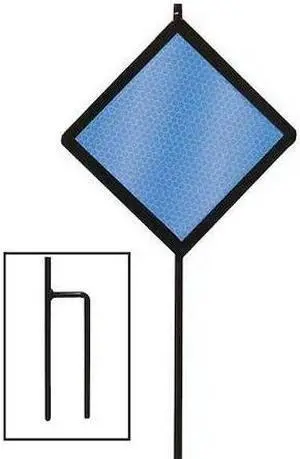 ZORO SELECT DMD80048B Reflective Driveway Marker,Blue,PK12