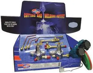 UNIWELD OPH5-350A Gas Welding Outfit, All Trades(R) Series, Acetylene, 9/16 in
