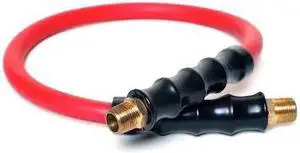 STEELMAN 98456-IND 24" Rubber Hose Reel Connection Hose with 3/8" NPT Brass