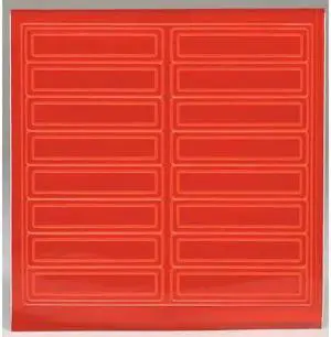 ACCUFORM LHR104RD Hard Hat Label, 1 In. H, 4 In. W, PK16, Legend Style: Blank