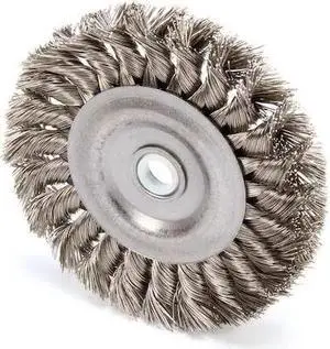 WEILER 93391 Twist Wire Wheel Wire Brush, Arbor, 4"