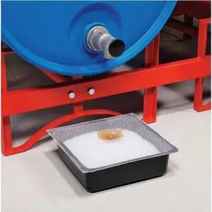 PIG PAN202 Absorbent Pan, PK 6 ,Black/White