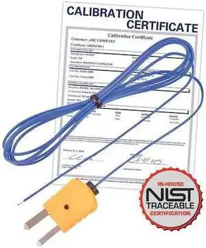 REED INSTRUMENTS TP-01-NIST Beaded Thermocouple Wire Probe, Type K, -40 to 482