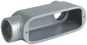 HUBBELL KILLARK OLB-7M Conduit Body,153 cu. in Capacity,LB Body