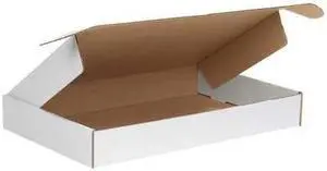 PARTNERS BRAND MFL16102 Deluxe Literature Mailers, 16" x 10" x 2 3/4", White,