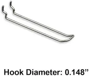 AZAR DISPLAYS 701160-50PK 6" Metal Wire Loop Hook: 0.148" Dia., PK50 AZAR DISPLAYS 701160-50PK 6" Metal Wire Loop Hook: 0.148" Dia., PK50