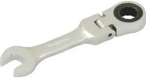 DYNAMIC D076212 Tools 3/8" Stubby Flex Head Ratcheting Wrench