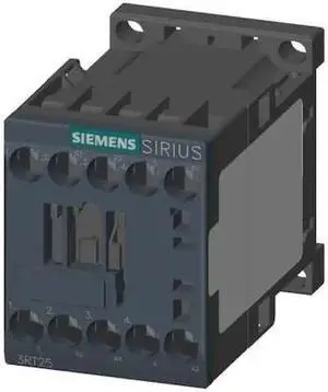 SIEMENS 3RT25161AB00 24VAC Non-Reversing IEC Magnetic Contactor 4P 9A