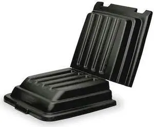 RUBBERMAID FG9T2200BLA Tilt Truck Lid,Black,Fits 13-1/2 cu. ft.