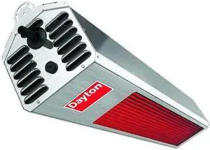 DAYTON 21MK93 34000 BtuH Infrared Patio Heater, NG