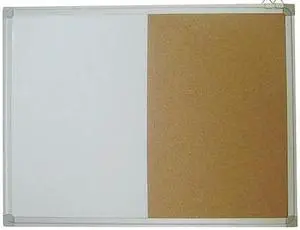 ZORO SELECT 1NUH1 Bulletin/Whiteboard Combination 18"H x 24"W