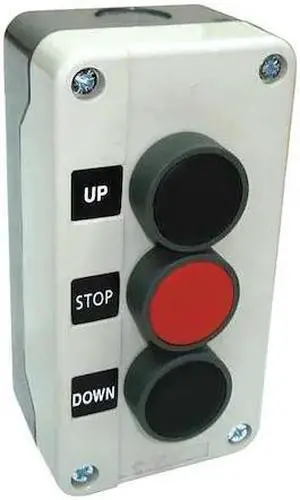 DAYTON 32W273 Push Buttn Cntrl Statn,Up/Stop/Down,22mm
