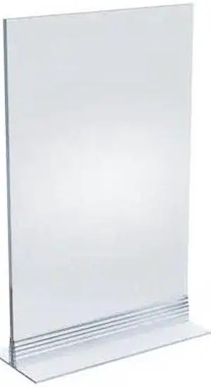 AZAR DISPLAYS 102716-10PK 7" x 11" Vertical/Horizontal W/ T-strip Holder, PK10
