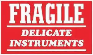 TAPE LOGIC SCL504R Tape Logic® Labels, "Fragile - Delicate Instruments", 3" x