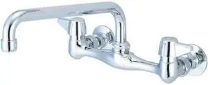 Central Brass Two Handle Wallmount Kitchen Faucet