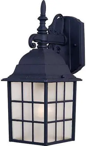 MAXIM 1051BK North Church 1-Light 6" Wide Black Outdoor Wall Sconce MAXIM 1051BK North Church 1-Light 6" Wide Black Outdoor Wall Sconce