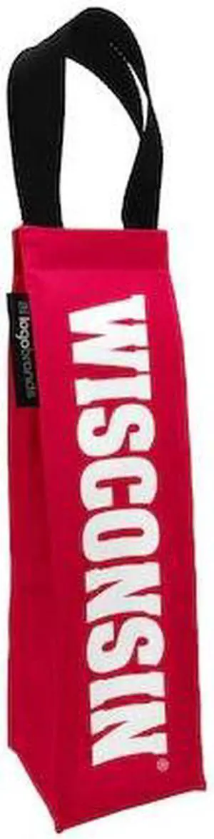 LOGO BRANDS 244-65W Wisconsin Wine Tote