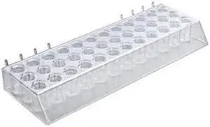 AZAR DISPLAYS 225523 36 Round Slot Lipstick and Mascara Tray for Pegboard, PK2