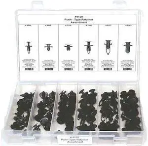 ZORO SELECT 8120 Push Type Retainer Asst,82 Pc