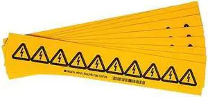 BRADY 60191 Label, PS Vinyl, 1in.Hx1in.W, Danger, PK10