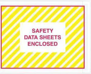 TAPE LOGIC PL498 Tape Logic SDS Envelopes, "Safety Data Sheets Enclosed", 4