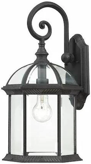 NUVO 60-4966 Boxwood 1-Light 19 in. Outdoor Wall with Clear Beveled Glass NUVO 60-4966 Boxwood 1-Light 19 in. Outdoor Wall with Clear Beveled Glass