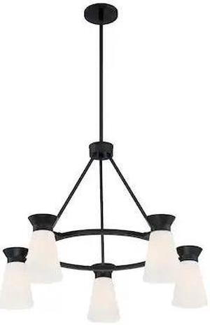 NUVO 60/7315 Fixture, Chandelier, 5-Lght, Incandescent, 60W, 120V, A19, Medium