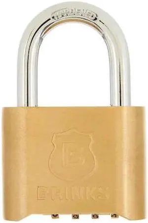 BRINKS 171-50051 Combination Padlock, Brass, 48mm, High Security, Resettable