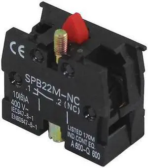 DAYTON 20C817 Contact Block,10 A,NC