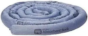 PIG PIG203 Sorbent Sock, 14 gal, 3 in x 20 ft, Universal, Blue, 4 PK