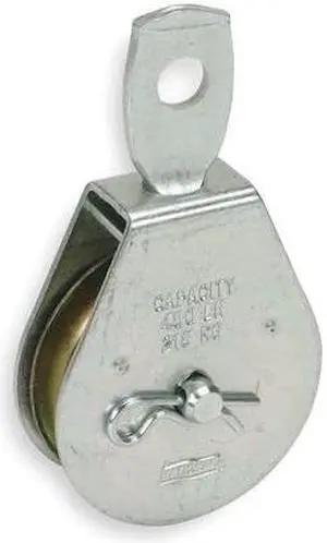 ZORO SELECT 1RCG3 Swivel Eye Pulley,Zinc