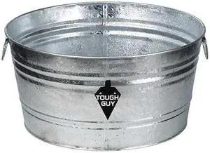 ZORO SELECT 3HNF8 Utility Tub,9 gal.,Silver