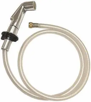 ZORO SELECT 30184 Side Spray Head with Hose, 5", Metal