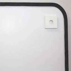 Magna Visual WOW-2436 White-on-White Magnetic Planning Board, Steel, 36 x 24, White/Black