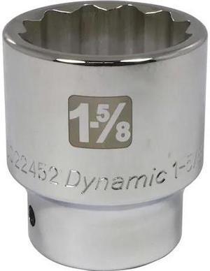 DYNAMIC D022452 3/4" Drive, 1-5/8" SAE Socket, 12 Points