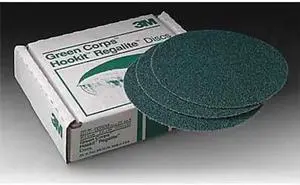 3M 00509 Hook-and-Loop Sanding Disc, 5 in Dia, No Hole, Ceramic, 40 Grit,