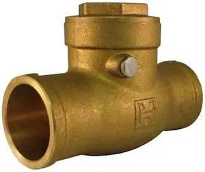 HAMMOND VALVE 968 1 1/2 1-1/2" Solder Brass Swing Check Valve