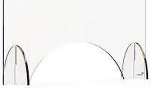 ROSSETO SERVING SOLUTIONS AG002 Avant Guarde 24x15.5 Acrylic Sneeze Guard with