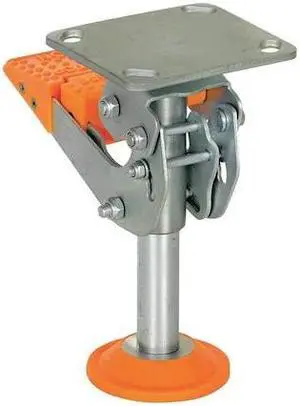 ZORO SELECT FL-LKH-8 Floor Lck,Top Plate,8-1/4 in H,8 in Cstr