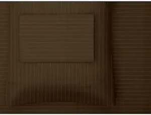 HOTEL GRAND 652513 1000tc Pinstripe Sheet Set, Chocolate, King