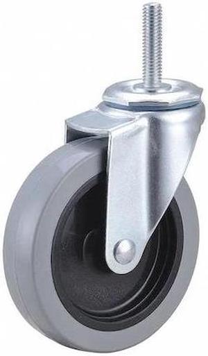ZORO SELECT 32J806 Swivel Stem Caster, Polyurthn, 4 in, 150 lb, Number of