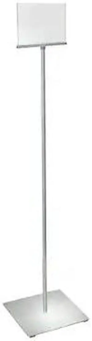 AZAR DISPLAYS 300860 7"x5.5" Pedestal Two-Sided Sign Holder Stand on Square