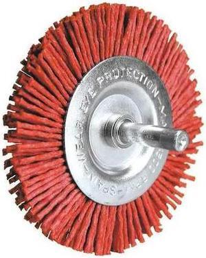 CENTURY DRILL & TOOL 77443 Radial Brush,Fine Nylon, 150 Grit,4 in.