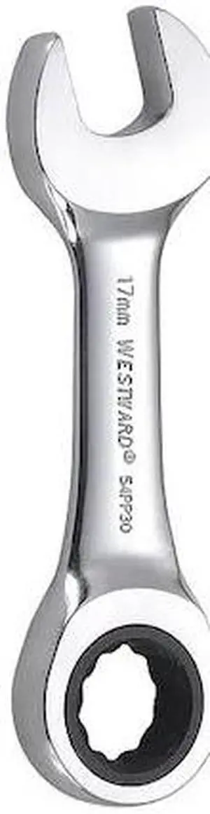 WESTWARD 54PP30 Wrench,Combination/Stubby,Metric,17mm