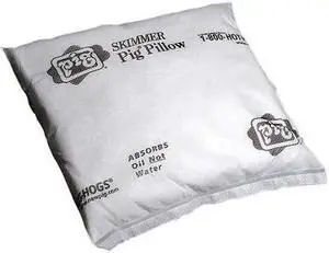 PIG PIL405 Sorbent Pillow, 5 gal, 12 in x 12 in, Oil, White, Polypropylene