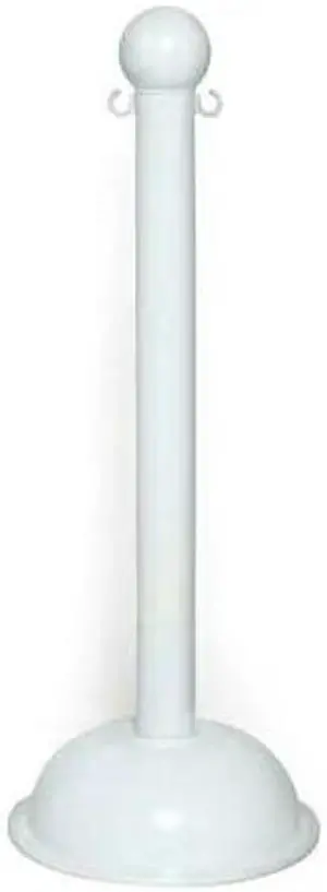MR. CHAIN 99901-4 3" Diameter Plastic Stanchion - White, Height (4-pack)