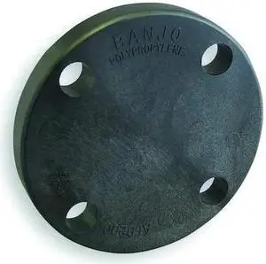 ZORO SELECT AFB200 Blind Flange, Polypropylene, 2", Class 150, 150 psi Max