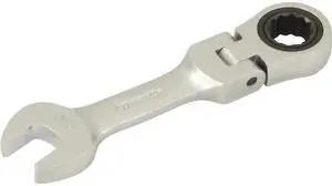 DYNAMIC D076214 Tools 7/16" Stubby Flex Head Ratcheting Wrench