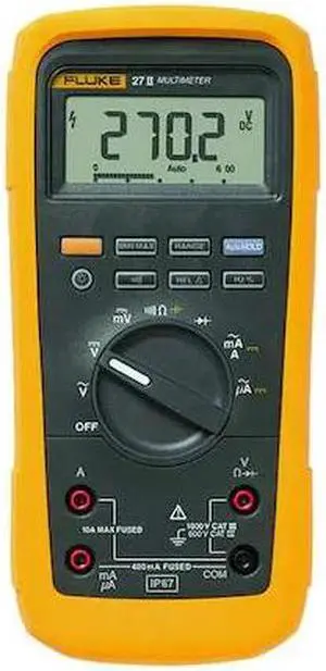 FLUKE FLUKE-27 II Digital Multimeter,1000V,10A,50 MOhms